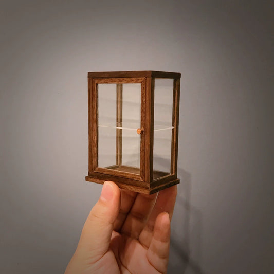 Vitrine en bois miniature à l'échelle 1:12 pour maison de poupée Blythe OB11