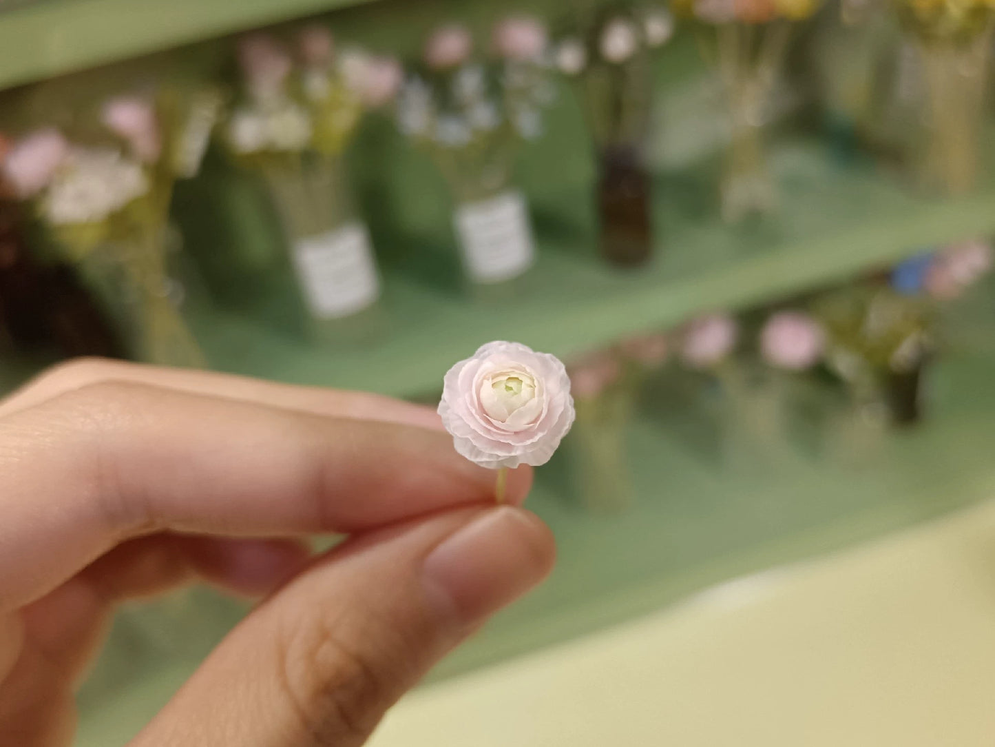 1:6 Scale Clay Peony Miniature Flowers BJD Blythe Dollhouse Decoration Accessories
