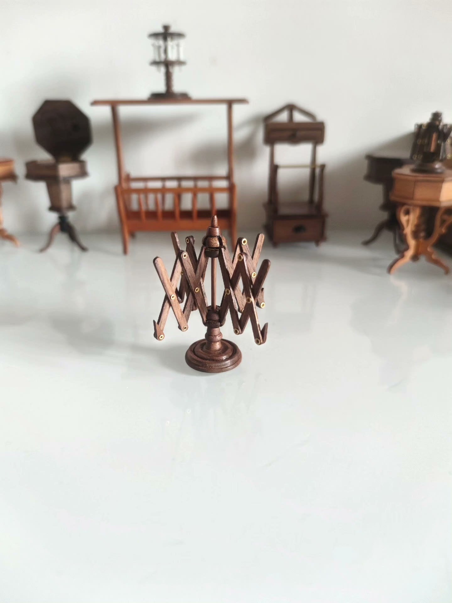 Machine à enrouler miniature pour maison de poupée, meubles de couture, atelier, scène, échelle 1:6