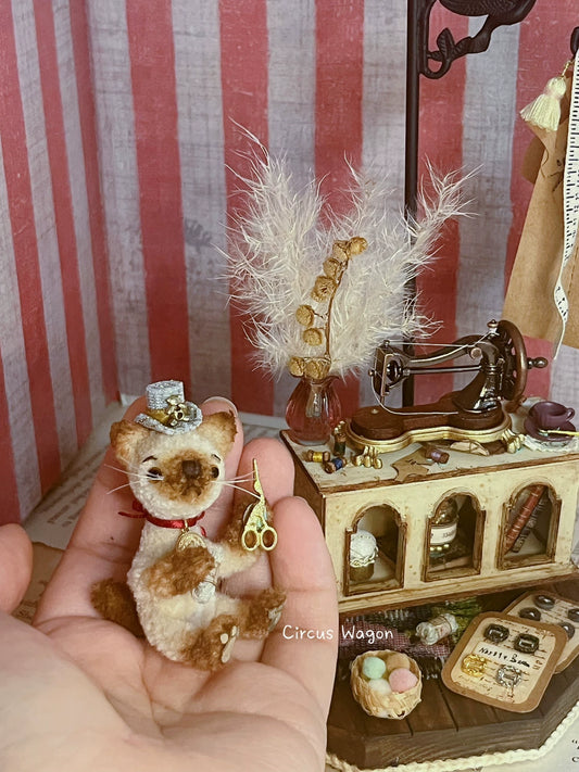 1:12 Scale Miniature Sewing Studio Dollhouse Handmade