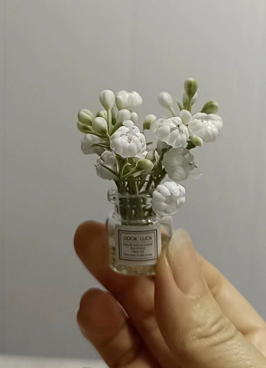 1:6 Scale 1:12 Scale Blythe BJD Miniature Jasmine Flower Vase Dollhouse Decor
