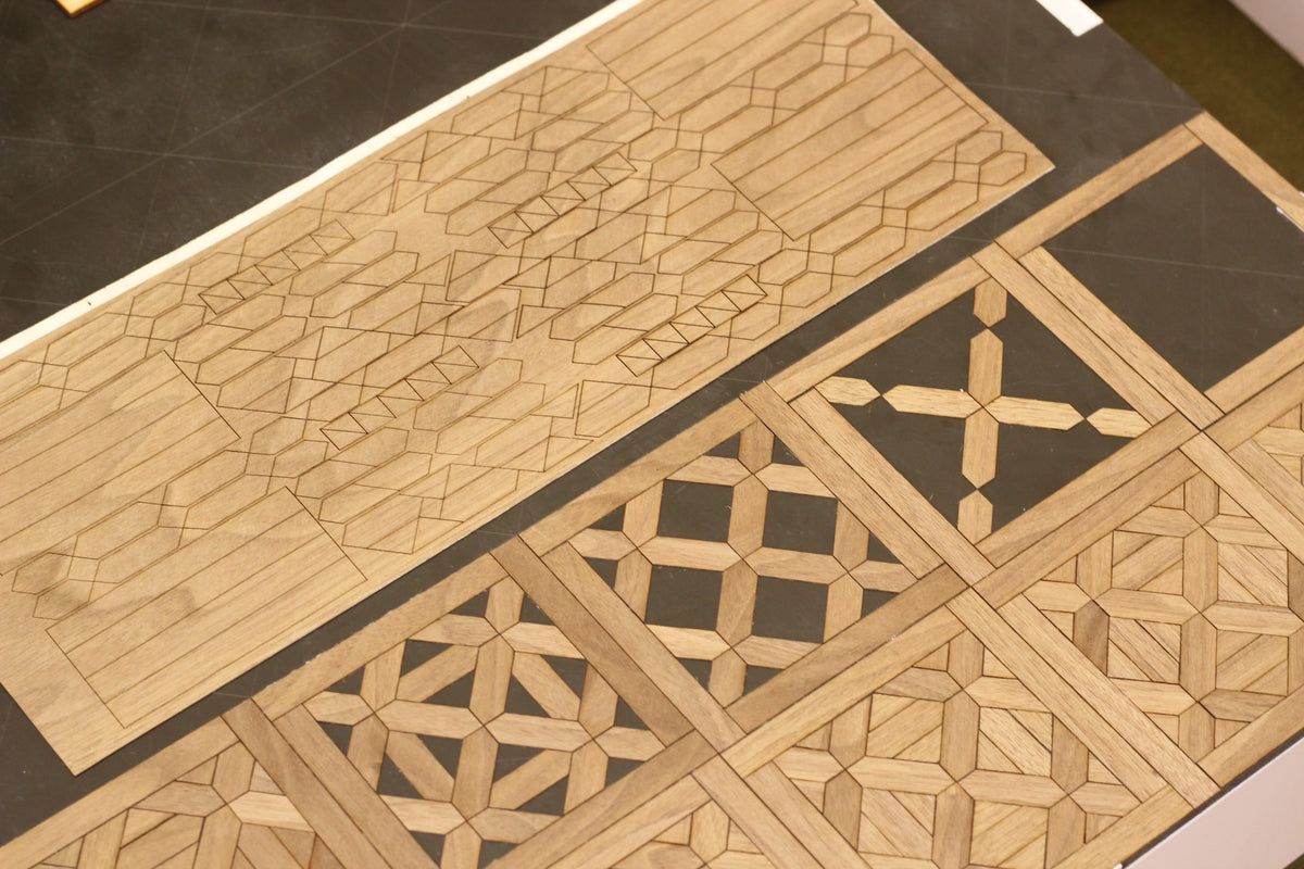 Kit de matériaux pour parquet de maison de poupée