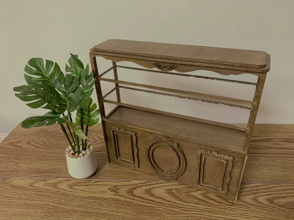 1:6 Scale 1:12 Scale Wooden Bread Cabinet Cake Display Miniature Dollhouse Furniture For Blythe Dolls