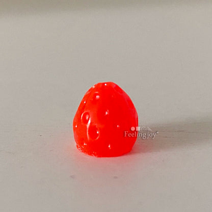 Accesorios para casa de muñecas en miniatura a escala 1:12, fresa roja, accesorios BJD, comida, juego, muebles en miniatura