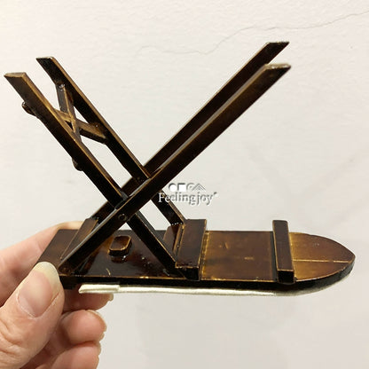 1:12 Scale Wooden Ironing Board Miniature Dollhouse Furniture BJD Scene Props