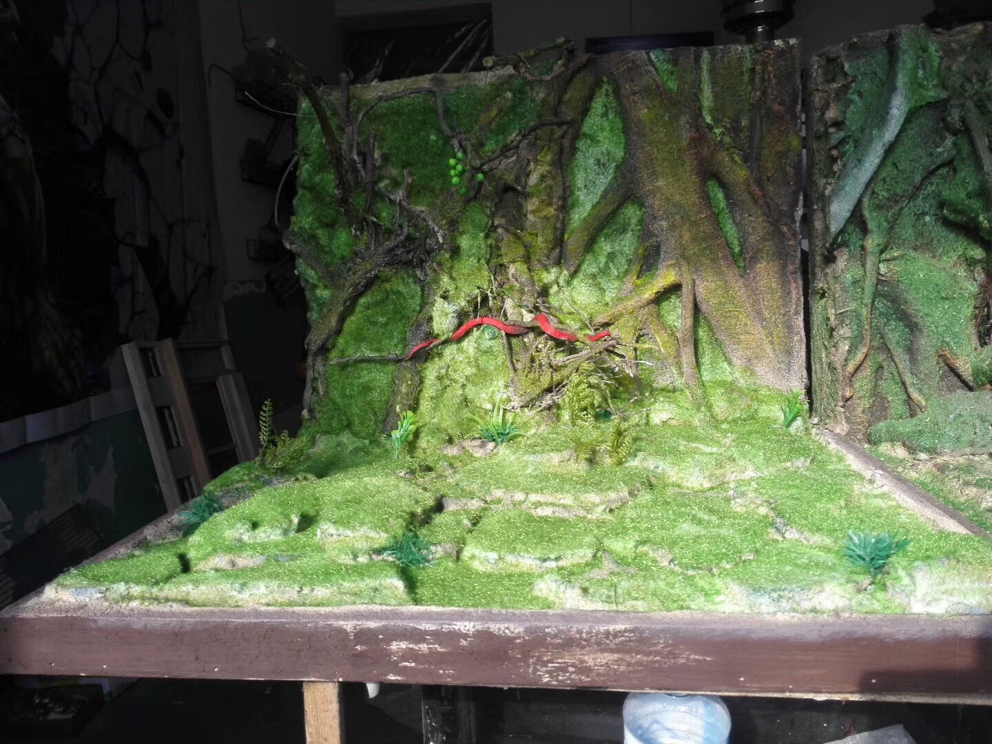 1:6 Scale Miniature Green Forest Outdoor Scene For Blythe BJD Ob11 Dolls