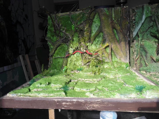 1:6 Scale Miniature Green Forest Outdoor Scene For Blythe BJD Ob11 Dolls
