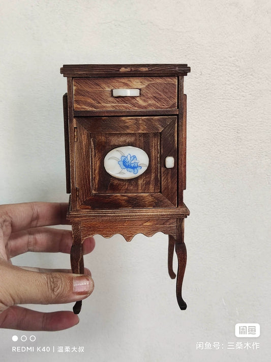Mueble de casa de muñecas en miniatura de madera a escala 1:6 para BJD, Blythe, Holala, Ob11