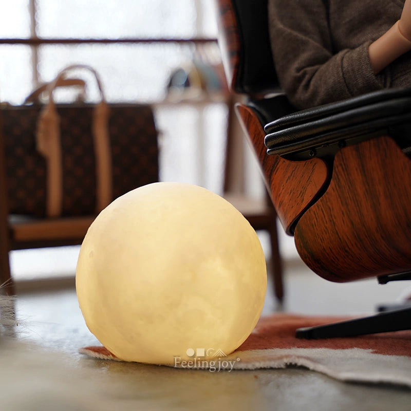 Muebles en miniatura para casa de muñecas BJD a escala 1:6, accesorios OB11, lámpara de luna LED Blythe, lámpara de pesca, juego de luces de mesa