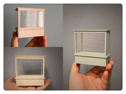 Meuble à gâteaux vintage miniature pour maison de poupée à l'échelle 1:12
