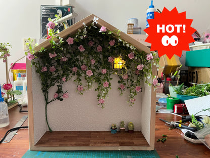 Marco de fotos decorativo para pared de estilo nórdico en miniatura para casa de muñecas a escala 1:12