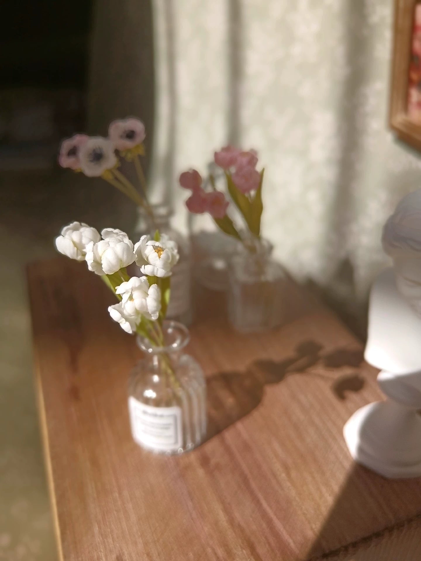 1:6 Scale Miniature Clay Tulip Flower BJD Doll Accessory Blythe Doll Decoration