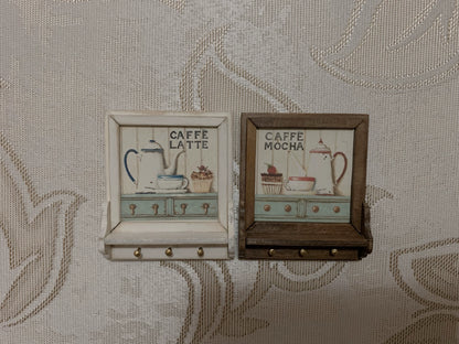 1:12 Scale Miniature Wooden Picture Frame Shelf Dollhouse Furniture Vintage Retro Handmade Display Cabinet