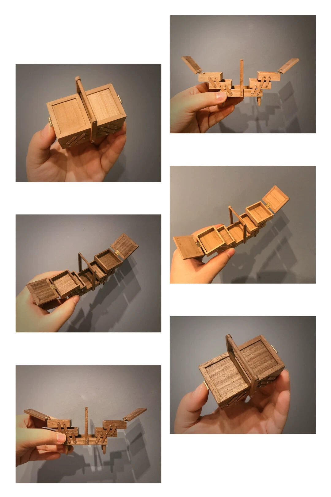 Caja de herramientas vintage a escala 1:6, muebles para casa de muñecas en miniatura para OB11 Blythe