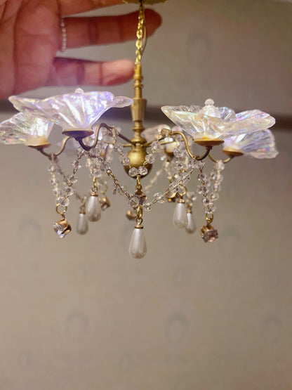 1:6 Scale Miniature Ceiling Light With Remote Control For Dollhouse