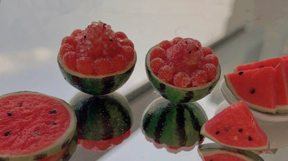 1:12 Scale Miniature Watermelon Smoothie And Peach Smoothie Handmade With Imported Polymer Clay
