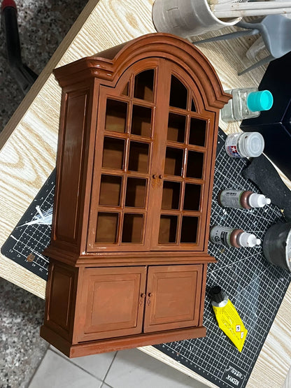 Meuble miniature blanc antique pour maison de poupée Barbie BJD à l'échelle 1:6
