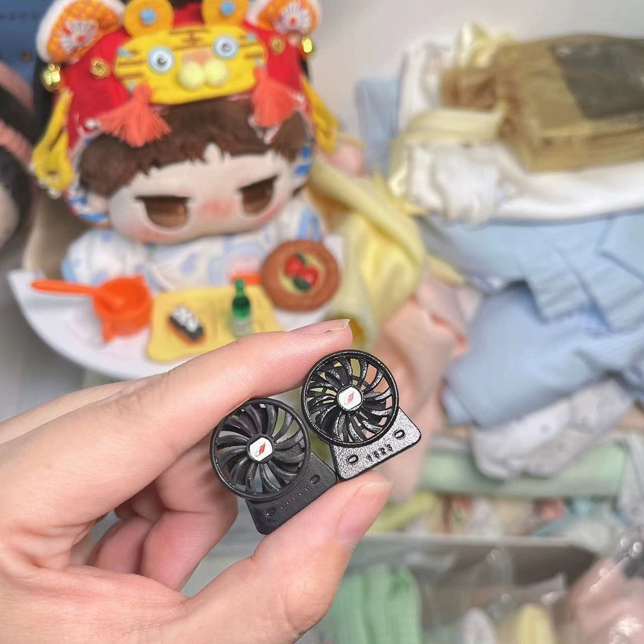 1:6 Scale Miniature Handheld Fan Blythe Dollhouse Accessory Hot Toys