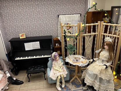 1:6 Scale French Vintage Wooden Cabinet Miniature Dollhouse Furniture For Blythe And BJD Dolls