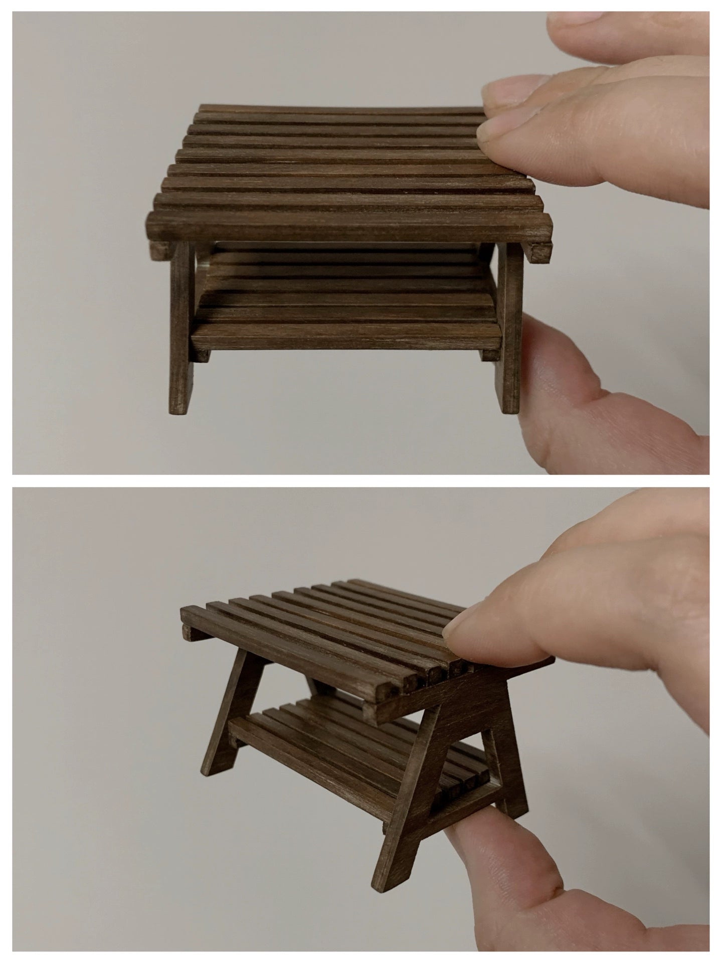 1:12 Scale Miniature Bread Basket Dessert Tray Vintage Handmade Dollhouse Furniture