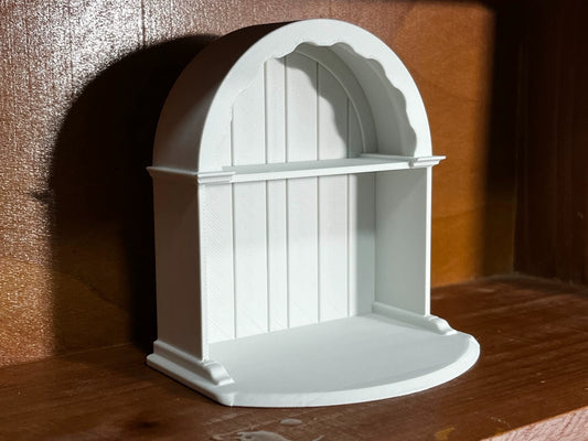 Mueble de casa de muñecas en miniatura de madera a escala 1:6, modelo blanco impreso en 3D