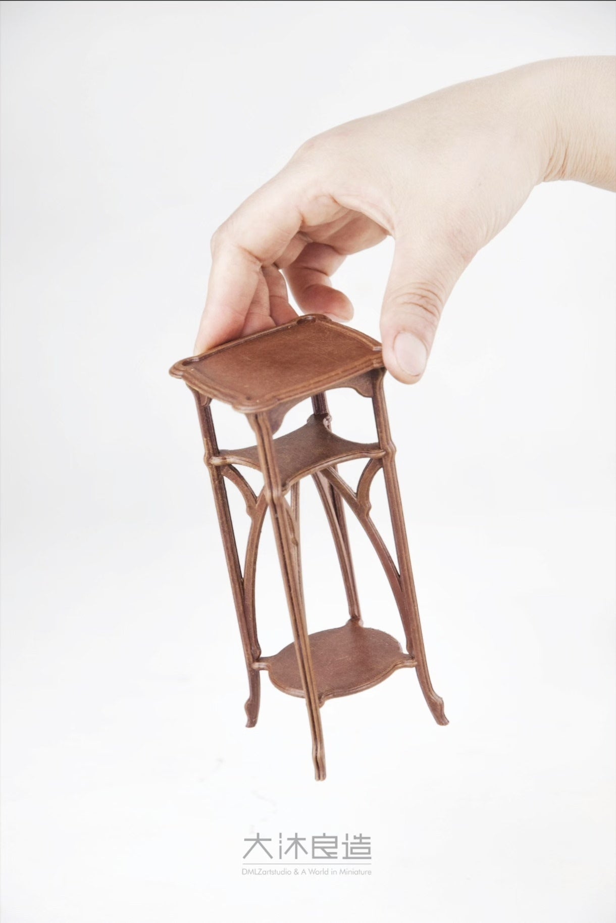 Support de fleurs vintage à l'échelle 1:6, meubles miniatures pour maison de poupée