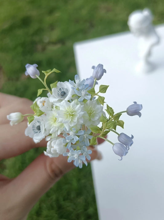 1:6 Scale Miniature Clay Flower BJD Blythe Dollhouse Decor
