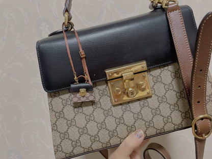 Sac à main miniature de créateur à l'échelle 1:6 pour poupée Blythe, accessoire de maison de poupée miniature
