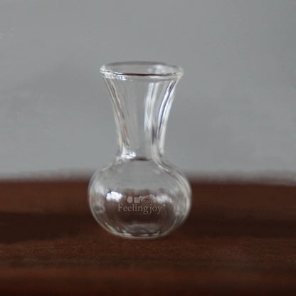 Vase miniature en verre à l'échelle 1:6, pot de fleurs, accessoire pour maison de poupée BJD, artisanat en argile, accessoires de scène DIY