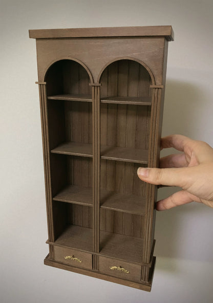 1:6 Scale 1:12 Scale Wooden Cabinet Bookshelf Storage Shelf Miniature Furniture For Blythe Dollhouse