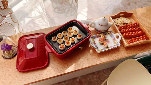 1:12 Scale Miniature Steamed Bun Kitchen Food Miniature Dollhouse Accessory