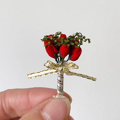 Vase miniature en verre à l'échelle 1:6, pot de fleurs, accessoire pour maison de poupée BJD, artisanat en argile, accessoires de scène DIY