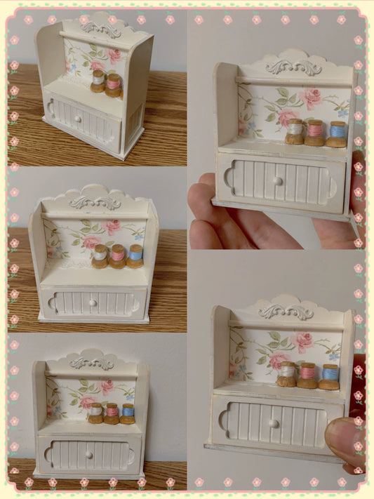 1:6 Scale 1:12 Scale Wooden Cabinet Dollhouse Furniture Miniature Storage Box For Blythe Dolls