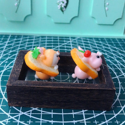 1:12 Scale Miniature Clay Toast Series Dollhouse Bakery Scene Miniature Food Play Set