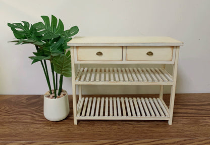 1:6 Scale Blythe Doll Wooden Cabinet Miniature Furniture Vintage Nordic Retro Style Dollhouse Kitchen Counter