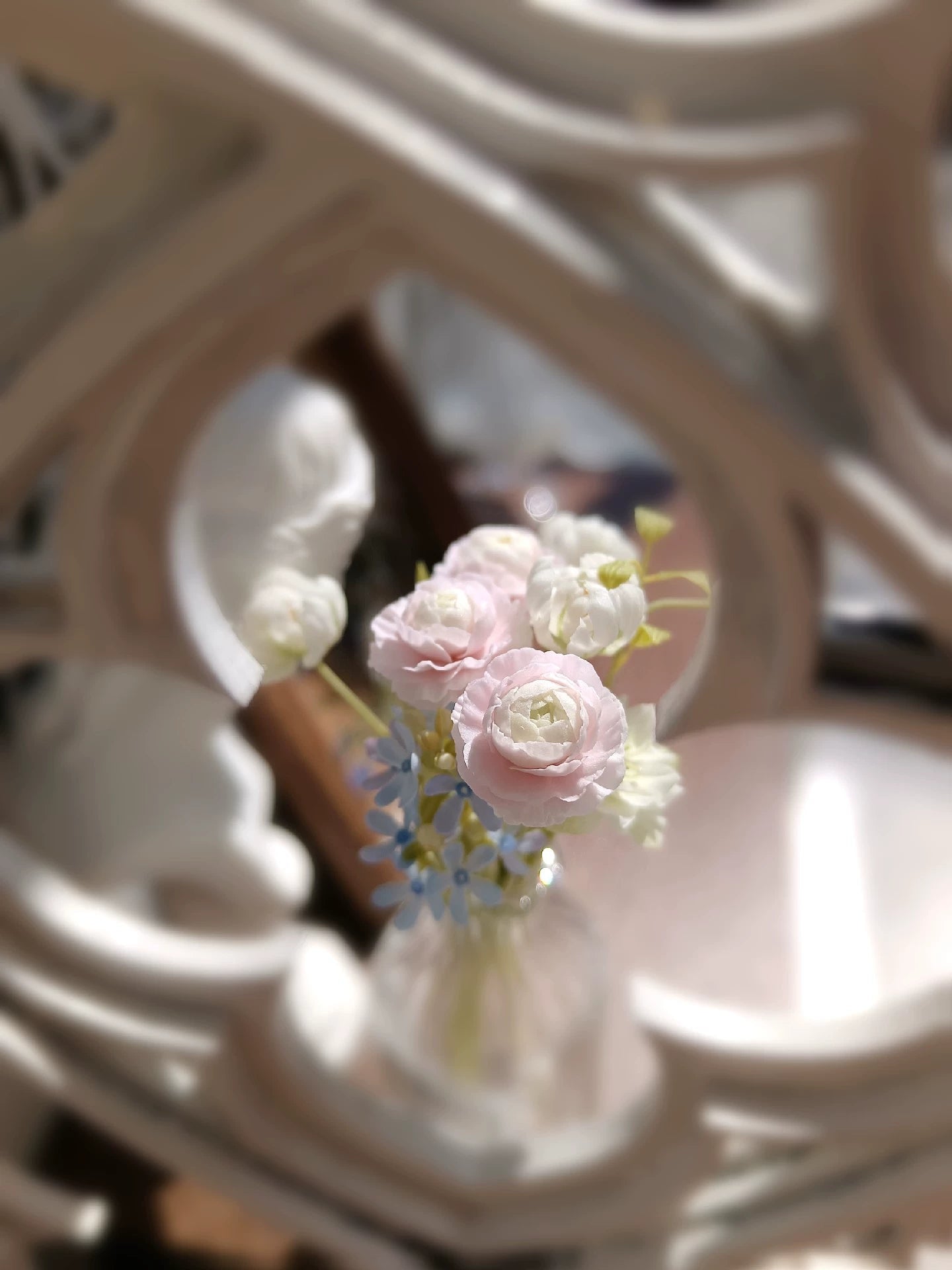 1:6 Scale Clay Peony Miniature Flowers BJD Blythe Dollhouse Decoration Accessories