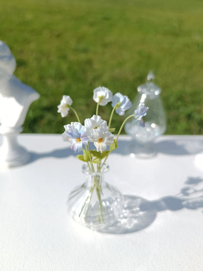 1:6 Scale Miniature Clay Violet Flower BJD Doll Blythe Accessory Decoration
