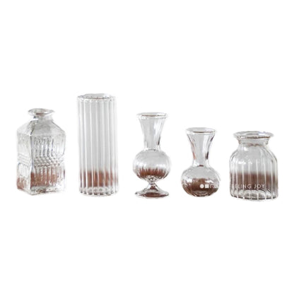 Vase miniature en verre à l'échelle 1:6, pot de fleurs, accessoire pour maison de poupée BJD, artisanat en argile, accessoires de scène DIY
