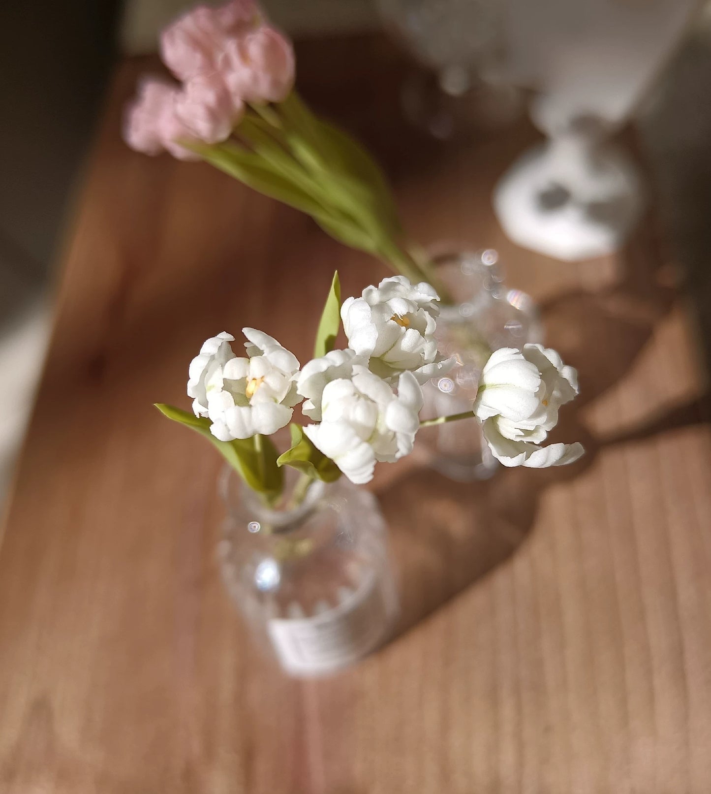 1:6 Scale Miniature Clay Tulip Flower BJD Doll Accessory Blythe Doll Decoration