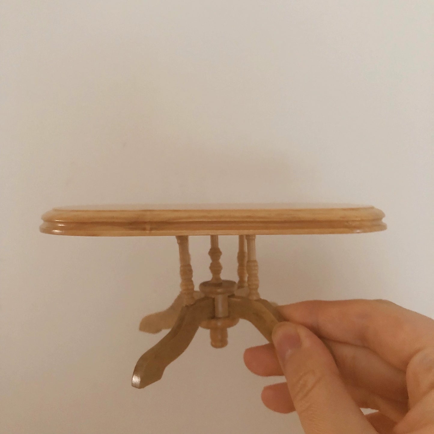 1:12 Scale Miniature Dollhouse Wooden Table And Chair Set For Blythe BJD Dolls