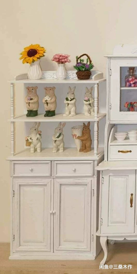 Mueble de madera en miniatura para casa de muñecas BJD Blythe a escala 1:6