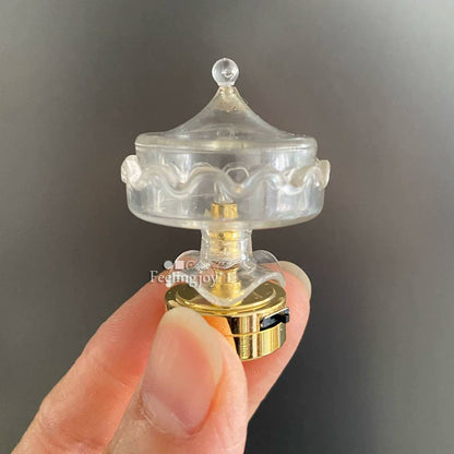1:12 Scale Miniature Dollhouse DIY Miniature House Model Accessories Wireless LED Candy Table Lamp