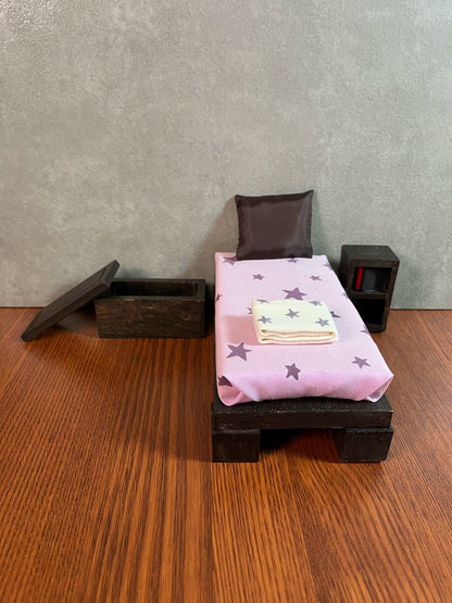 Conjunto de muebles de casa de muñecas en miniatura a escala 1:12 para figuras de acción BJD GSC OB11 y exhibición de modelos