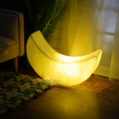 Muebles en miniatura para casa de muñecas BJD a escala 1:6, accesorios OB11, lámpara de luna LED Blythe, lámpara de pesca, juego de luces de mesa