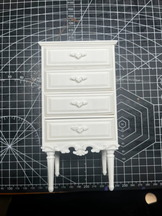 Meuble à tiroirs en bois à l'échelle 1:6, meubles miniatures pour maison de poupée