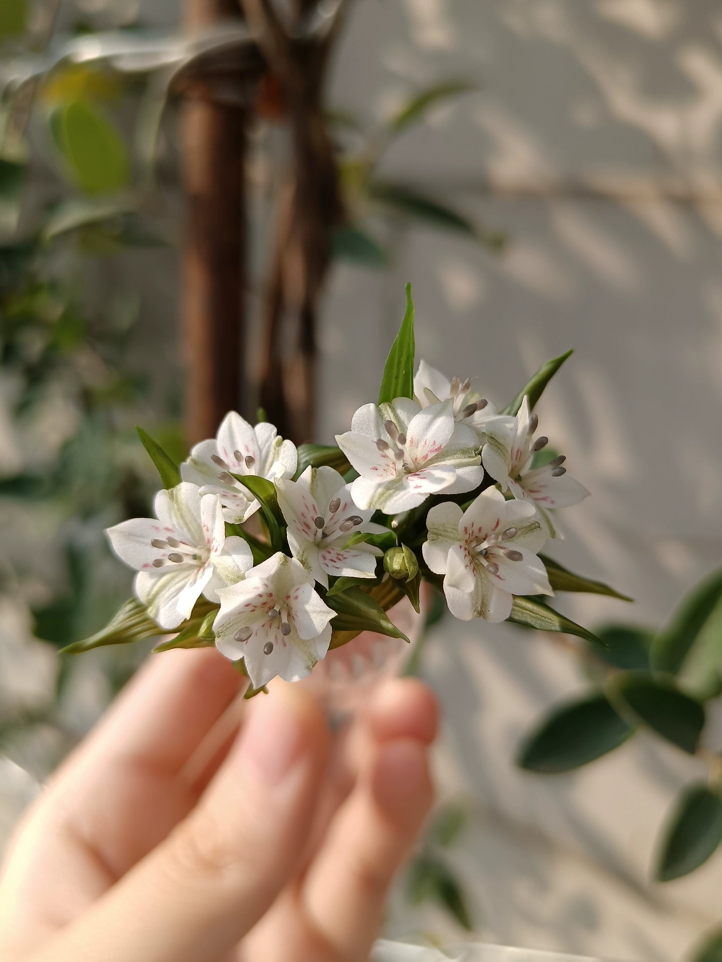 1:6 Scale Miniature Clay Flower BJD Doll Accessory Blythe Doll Decoration