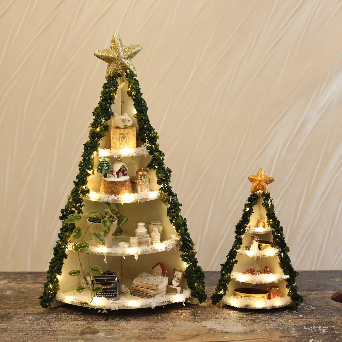 Kit de matériel pour sapin de Noël miniature à faire soi-même