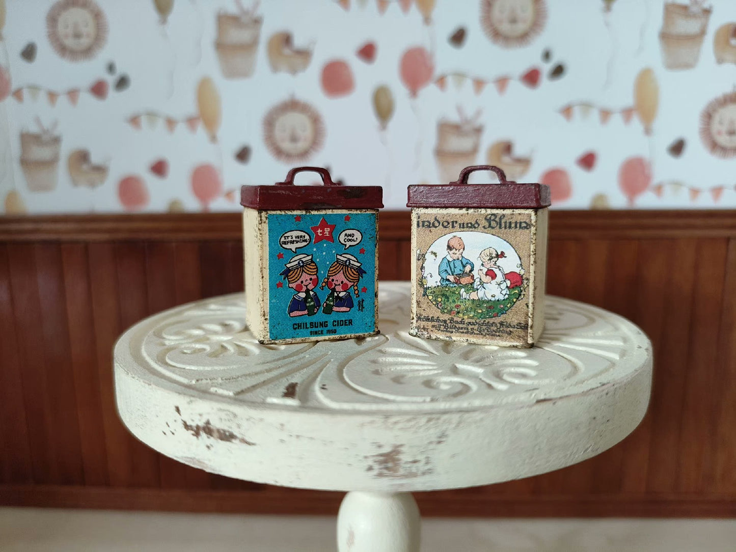 1:6 Scale Miniature Cookie Box Candy Jar Miniature Props For BJD Doll Blythe Dollhouse Accessories