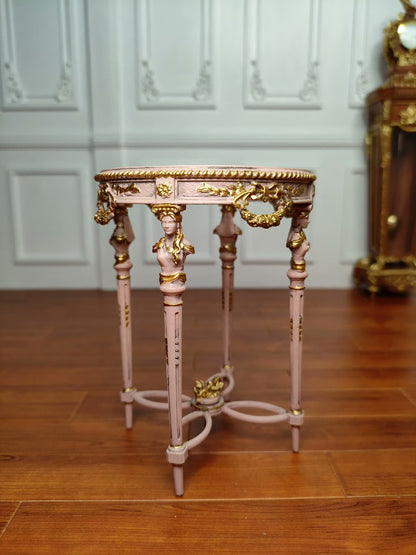1:6 Scale BJD Miniature August Side Table Hand Painted Dollhouse Furniture