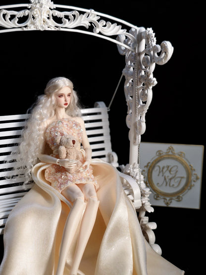 Chaise pivotante pour poupée BJD, échelle 1:3, échelle 1:4, échelle 1:6, échelle 1:12, meubles miniatures de jardin
